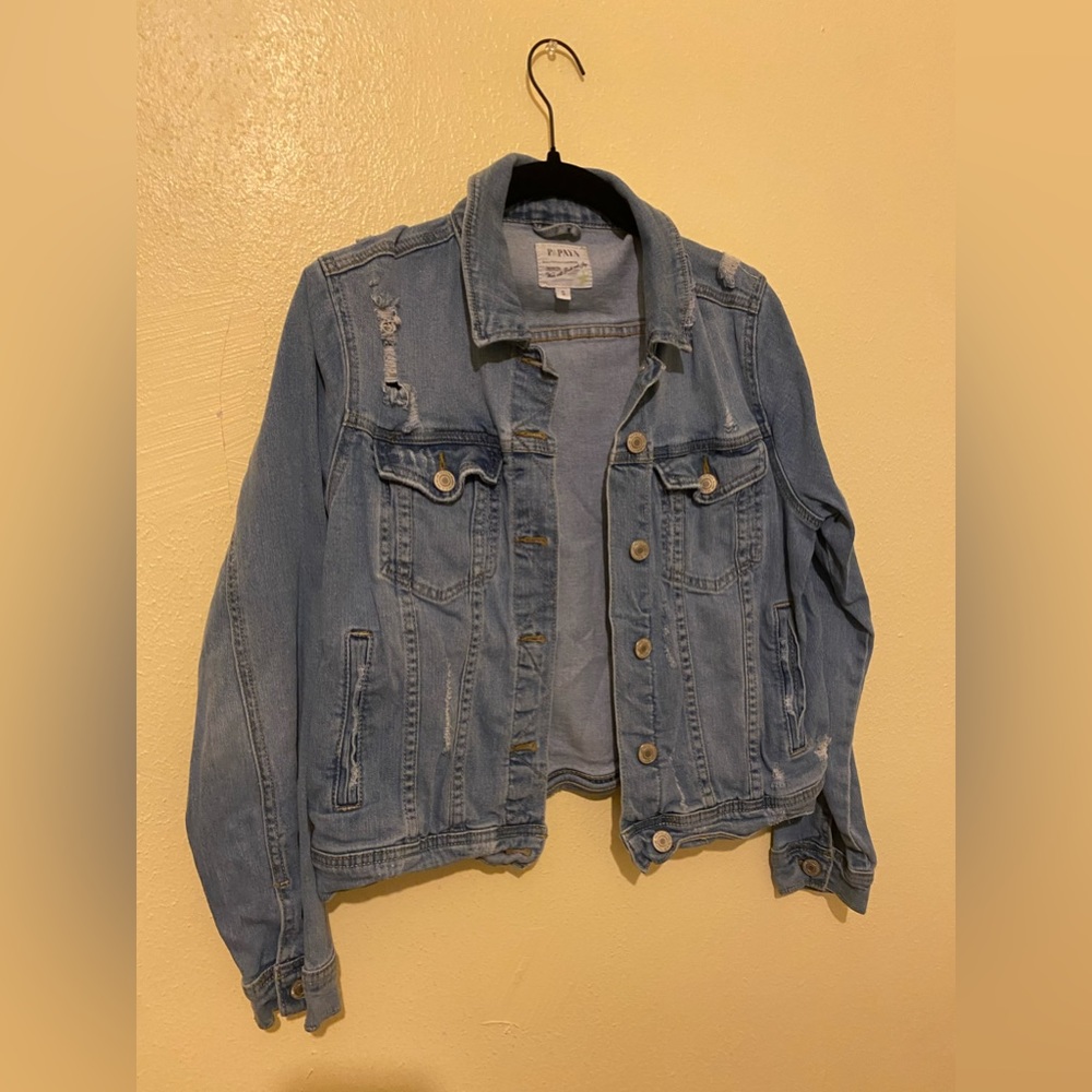 Destroyed Distressed Jean Jacket